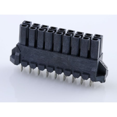 Molex Rectangular Power Connector, 18 Contact(S), Female, Solder Terminal, Receptacle 447691801